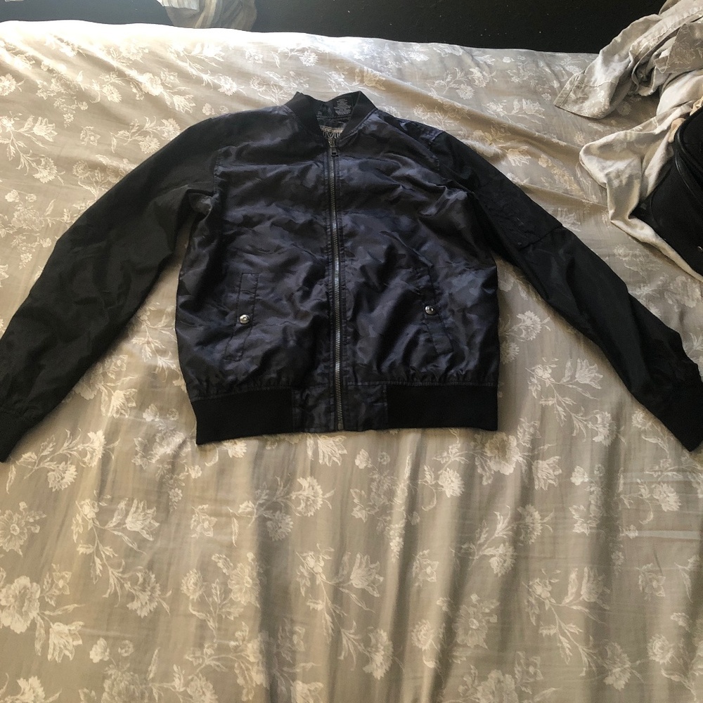 Dark blue Camo Bomber jacket (M)